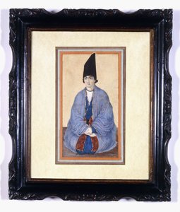 पोर्ट ऑफ ए यंग काजर प्रिंस, c.1850 द्वारा फारसी स्कूल