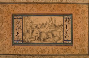 द प्रोफीगल सोन, c.1600 (कागज पर अपारदर्शी wc और स्याही) द्वारा फारसी स्कूल