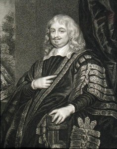 सर एडवर्ड हाइड का पोर्ट्रेट (1609-74) क्लेरेंडन का पहला अर्ल, 'लॉज के ब्रिटिश पोर्ट्रेट्स' से
