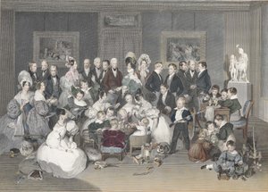 1834, 1834 में ऑस्ट्रियाई शाही परिवार। द्वारा पीटर फेंडी