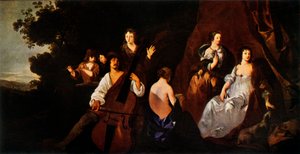 'द कॉन्सर्ट', c1650, 1944। द्वारा पीटर लिली