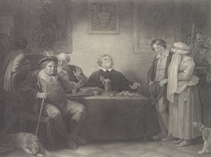 द सेवेन एजेस, फिफ्थ एज: द जस्टिस शेक्सपियर, एज़ यू..., पहली बार 1801 में प्रकाशित, 1852 में फिर से प्रकाशित।