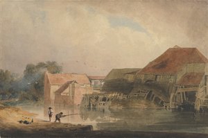 रिवरसाइड सीन ओल्ड मिल, 1805-10। द्वारा पीटर डी विंट
