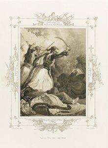 क्राइस्टोस एनगनोस्टारस फ्रॉम द एल्बम ऑफ़ ग्रीक हीरोइज़्म, सीए 1835 द्वारा पीटर वॉन हेस