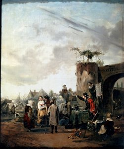 एक चार्लटन, 1780 की शुरुआत में। द्वारा फिलीबर्ट लुइस डेब्यूकोर्ट
