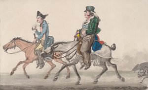 रोड टू पॉसी, 1816। द्वारा फिलीबर्ट लुइस डेब्यूकोर्ट