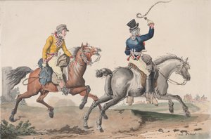 पोस्ट रोड, 1817। द्वारा फिलीबर्ट लुइस डेब्यूकोर्ट