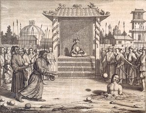 'ए यूसर्पर स्टोन्ड टू डेथ', पब। 1672. द्वारा फिलिप बाल्डियस