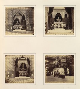 [अल्हाम्ब्रा और कोर्ट ऑफ़ लायंस, व्यू इन साउथ ट्रैनसेप्ट], सीए। 1859. द्वारा फिलिप हेनरी डेलमोटे।