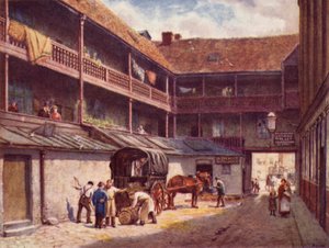 व्हाइट हार्ट इन, साउथवार्क, 1884 द्वारा फिलिप नॉर्मन