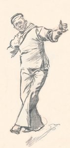 फिल मई तक लेड पेंसिल स्केच, c19 वीं शताब्दी 1903-1904