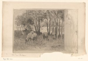  द्वारा एंटोन मौवे (कलाकार द्वारा हस्ताक्षरित)