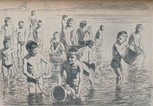 लड़कों के स्नान, c1911 द्वारा फिलिप फ्रेंक