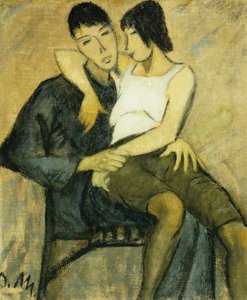 बैठे हुए जोड़े; बैठे हुए दंपति, सी। 1920