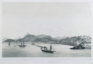 रियो डी जनेरियो के नौ मनोरम दृश्य: द बीचेस सेंट लुज़िया ए ग्लोरिया, 1862 द्वारा फिलिप बेनोइस्ट