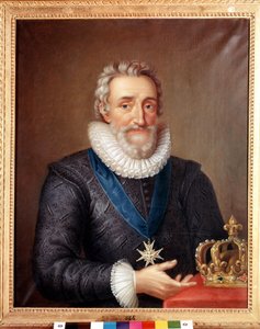 फ्रांस के राजा हेनरी चतुर्थ (1553 - 1610) का पोर्ट्रेट। फिलिप डी शैंपेन द्वारा पेंटिंग। स्टॉकहोम राष्ट्रीय संग्रहालय द्वारा फिलिप डी चंपेनगे