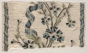 कढ़ाई के दो टुकड़े, 1723-1774।