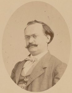 संगीतकार चार्ल्स लेकोक का पोर्ट्रेट 1832-1918, 1866। द्वारा फोटो स्टूडियो ए लेग्रास।