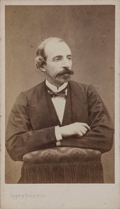 संगीतकार एमिल जोनास 1827-1905 का पोर्ट्रेट। द्वारा फोटो स्टूडियो लेगे और बर्जरॉन।