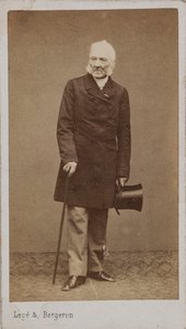 संगीतकार गुस्ताव वोग्ट का पोर्ट्रेट 1781-1870। द्वारा फोटो स्टूडियो लेगे और बर्जरॉन।