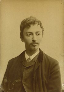 विल्हेम हैमरशोई का पोर्ट्रेट 1864-1916, 1891। द्वारा फोटो स्टूडियो मुलर एंड कंपनी ..