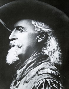 भैंस विधेयक (1846-1917) (बी/डब्ल्यू फोटो) द्वारा फोटोग्राफर अमेरिकी