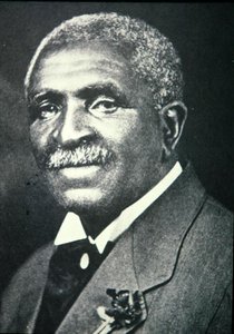 जॉर्ज वाशिंगटन कार्वर (1864-1943) (बी/डब्ल्यू फोटो)