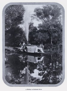 रिचमंड नदी पर एक छुट्टी (बी / डब्ल्यू फोटो) द्वारा फोटोग्राफर ऑस्ट्रेलियाई