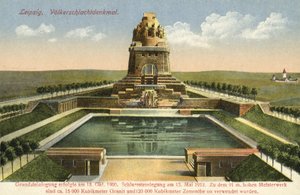 राष्ट्रों की लड़ाई के लिए स्मारक, लीपज़िग (रंगीन फोटो) द्वारा फ़ोटोग्राफ़र जर्मन