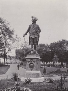 पॉट्सडैम, फ्रेडरिक डेस ग्रॉसन स्मारक (बी / डब्ल्यू फोटो) द्वारा फ़ोटोग्राफ़र जर्मन