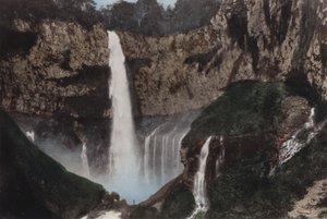 जापान, c.1912: केगॉन फॉल, निक्को (फोटो) द्वारा फोटोग्राफर जापानी