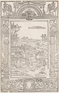ओपेरा..ट्रायम्फी, सोंनेट्स, और कैनज़ोन.., 15 फरवरी, 1508। द्वारा पिको मास्टर