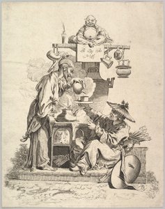 आग, ca. 1740। द्वारा पियरे अलेक्जेंड्रे अवेलिन