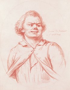 डेंटन ने अपने निष्पादन के लिए नेतृत्व किया, 1794 (कागज पर लाल चाक)