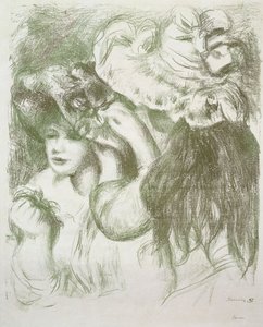 टोपी पिन, पहला बोर्ड; ले चापेउ एपिंगल, प्रीमियर प्लांच, c.1897 द्वारा पियरे अगस्टे रेनॉयर