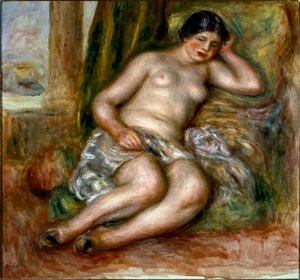 स्लीपिंग ओडलिस्क या स्लीपर ओडलिस्क। पियरे अगस्टे रेनॉयर द्वारा चित्रकारी (पियरे-अगस्टे .) द्वारा पियरे अगस्टे रेनॉयर