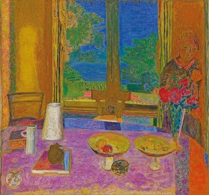 बगीचे में बड़ा भोजन कक्ष (Grande salle à manger sur le jardin)। 1934-1935 द्वारा पियरे बोनार्ड