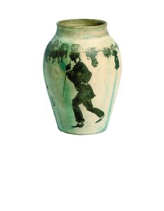 पेटिट फूलदान: scène de rue, c.1894-95 (बिना रंग की पेंटेड चीनी मिट्टी के बरतन फूलदान पर भारत की स्याही) द्वारा पियरे बोनार्ड