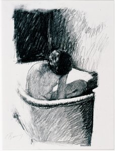 द बाथ, c.1925 (लिथो) द्वारा पियरे बोनार्ड