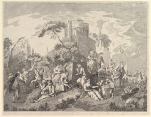 कंट्री फेयर, 1762। द्वारा पियरे चार्ल्स लेवेस्क