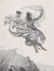 हलकी हवा और मानस Zepir और मानस, 1820-23। द्वारा पियरे क्लाउड फ़्राँस्वा डेलोर्मे