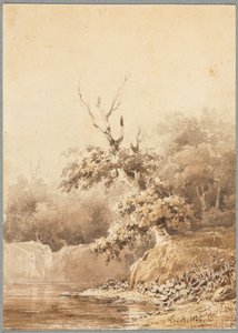 लैंडस्केप, 1836। द्वारा पियरे इटियेन थियोडोर रूसो
