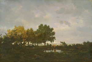 तालाब ला घोड़ी, 1855। द्वारा पियरे इटियेन थियोडोर रूसो