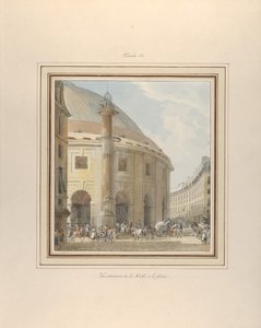 हाले ऑक्स ब्लेस, बाहरी दृश्य, सीए। 1810.