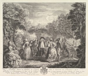 परनासस का कार्निवल, 1761-62। द्वारा पियरे फ्रांकोइस बसन