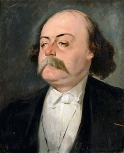 गुस्ताव फ्लेवर्ट 1821-1880 का पोर्ट्रेट द्वारा पियरे फ्रांस्वा यूजीन जिराउड