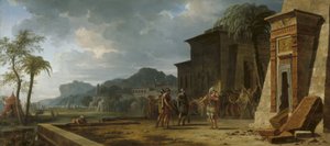 1796 में साइरस महान के मकबरे पर सिकंदर