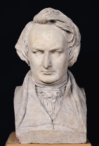 35 वर्ष, 1837 (प्लास्टर) विक्टर ह्यूगो (1802-85) की बस्ट द्वारा Pierre Jean David d