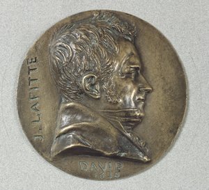 जैक्स लाफिट के चित्र के साथ पदक (1767-1844) 1830 (धातु) द्वारा पियरे जीन डेविड डी'अंजर्स