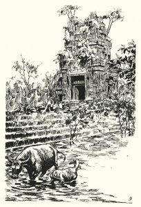 रस्सी नर्तकियों के टावरों में से एक (उत्कीर्णन)